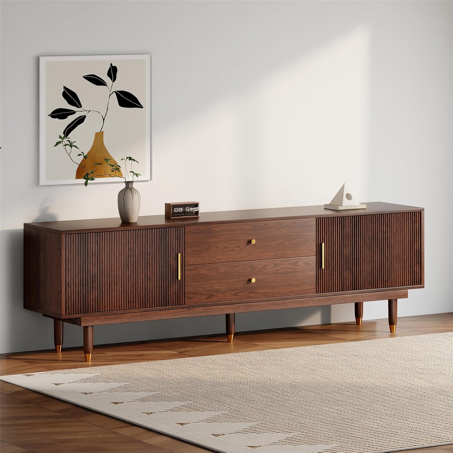 Mid Century Modern TV Stand for 75 inch TV, 66.9