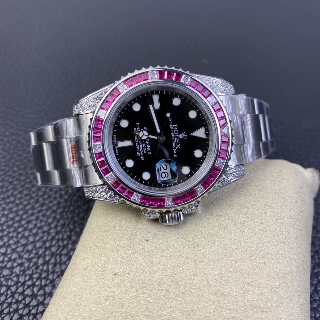 Rolex Submariner Special Edition with Diamonds - Pink Diamonds - 40mm(1:1 replica) - Elite Watch Atelier