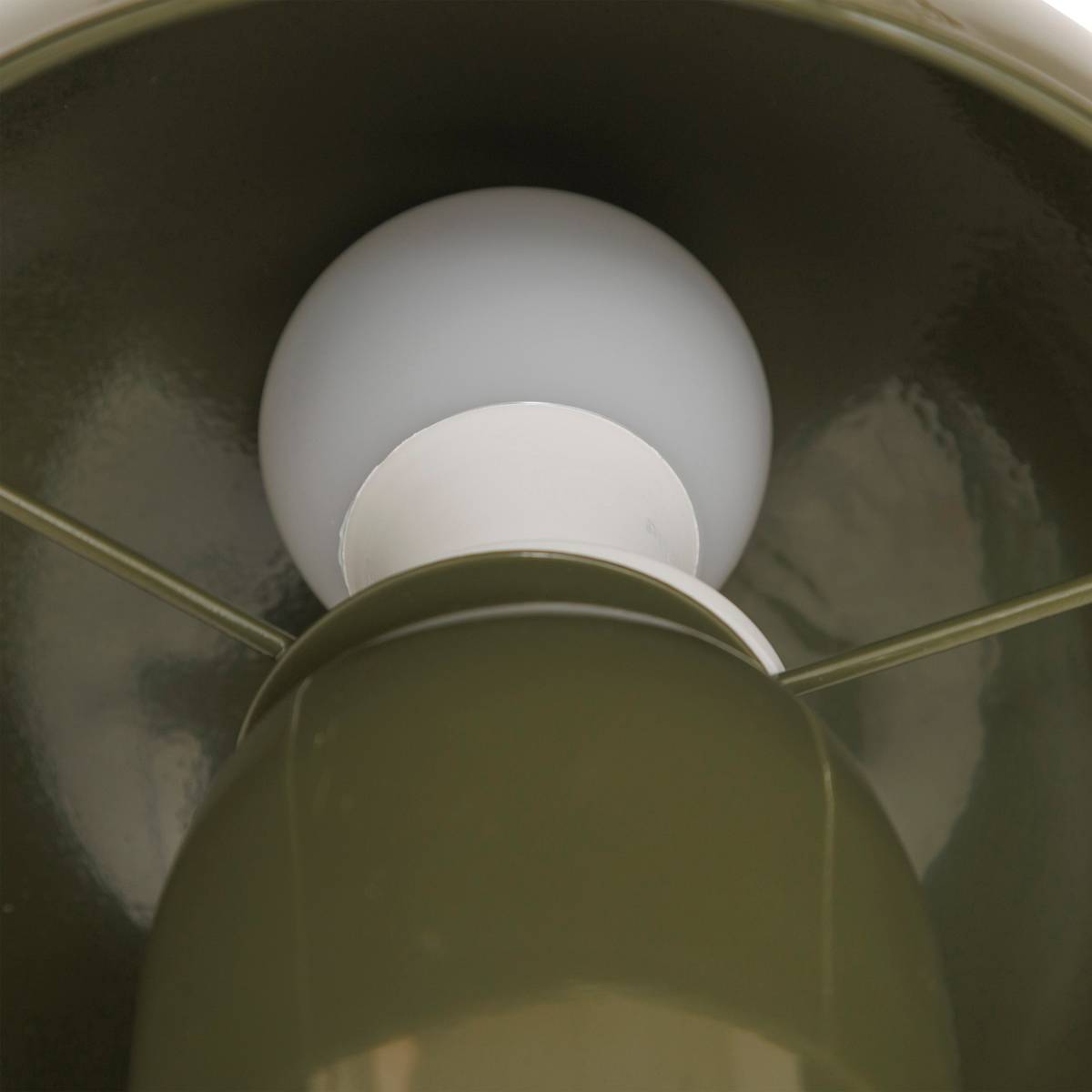 Mushroom Lamp Sector "Lito" Dark green, H.24.5 cm