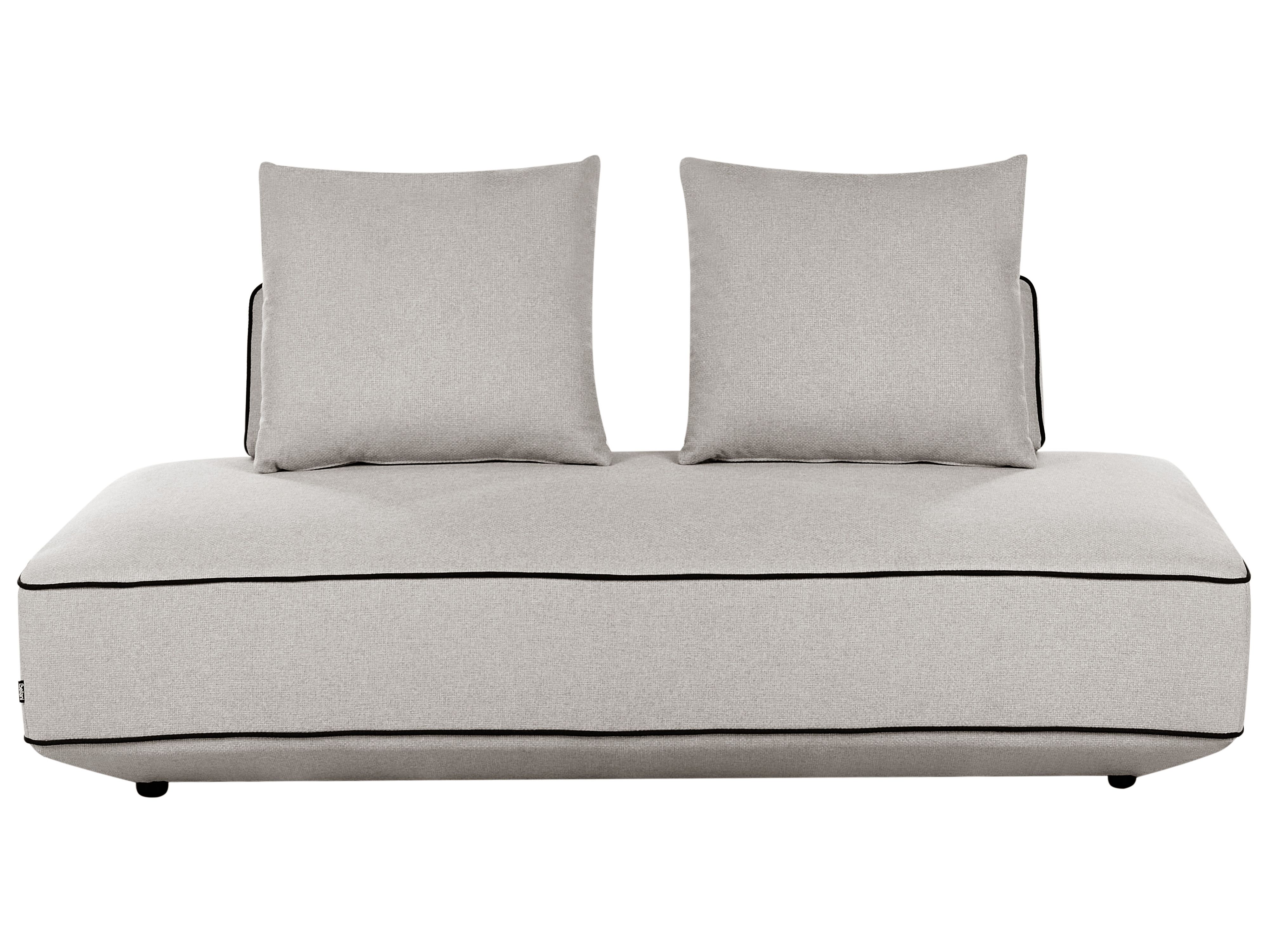 Chaise Longue SEILLANS Fabric Light Grey