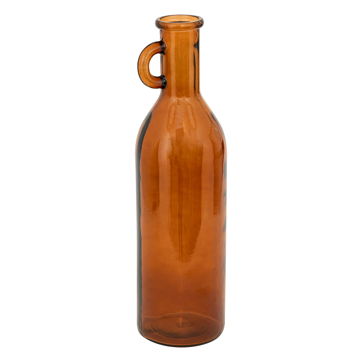 Glass bottle vase "Yana" Amber, H.50 cm