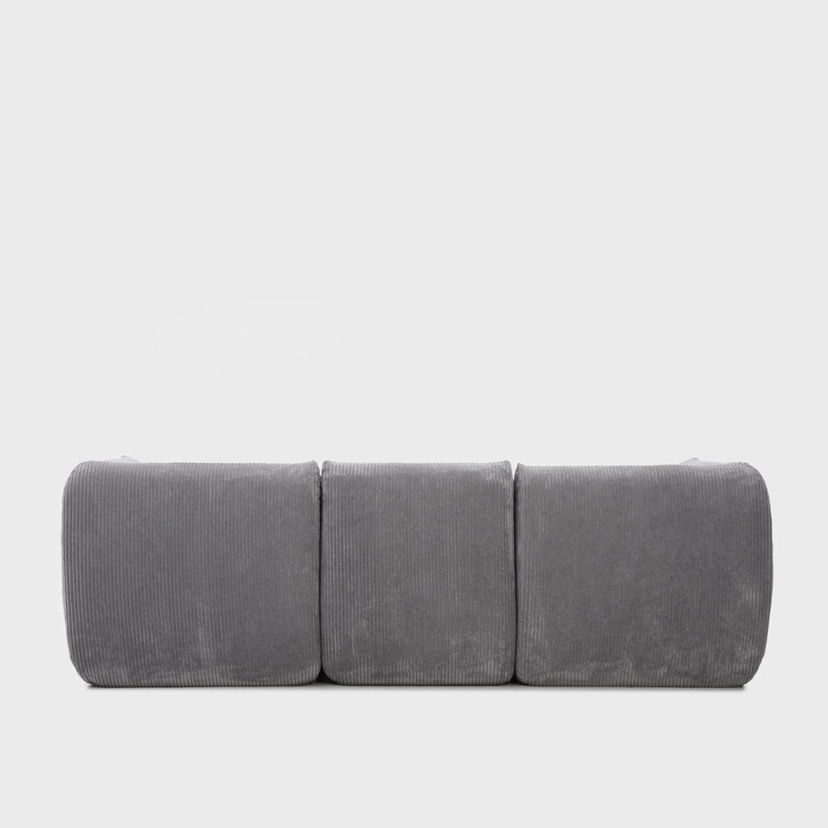 Sofa modułowa SVELA 3-osobowa szara piankowa sztruksowa 225x80x60,5 cm