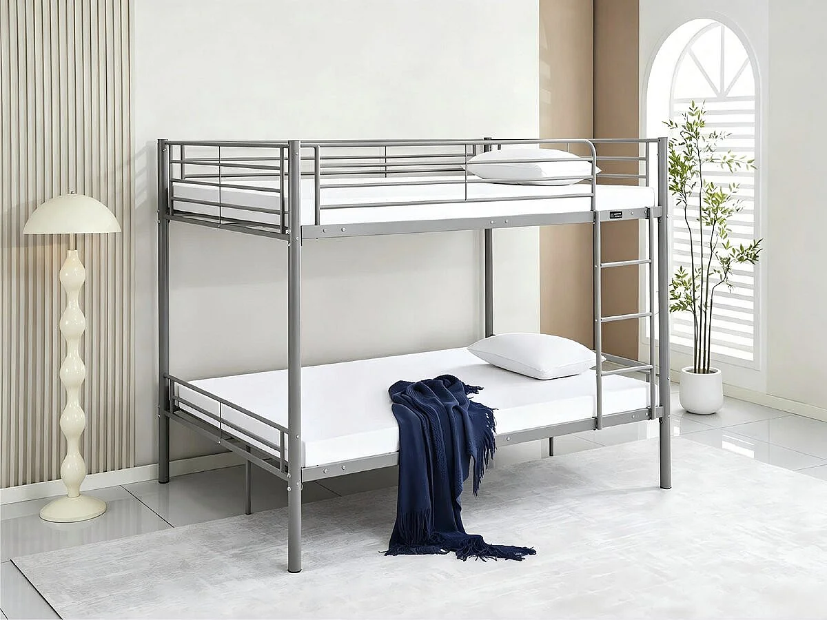 Lit double superposé avec sommier inclus 