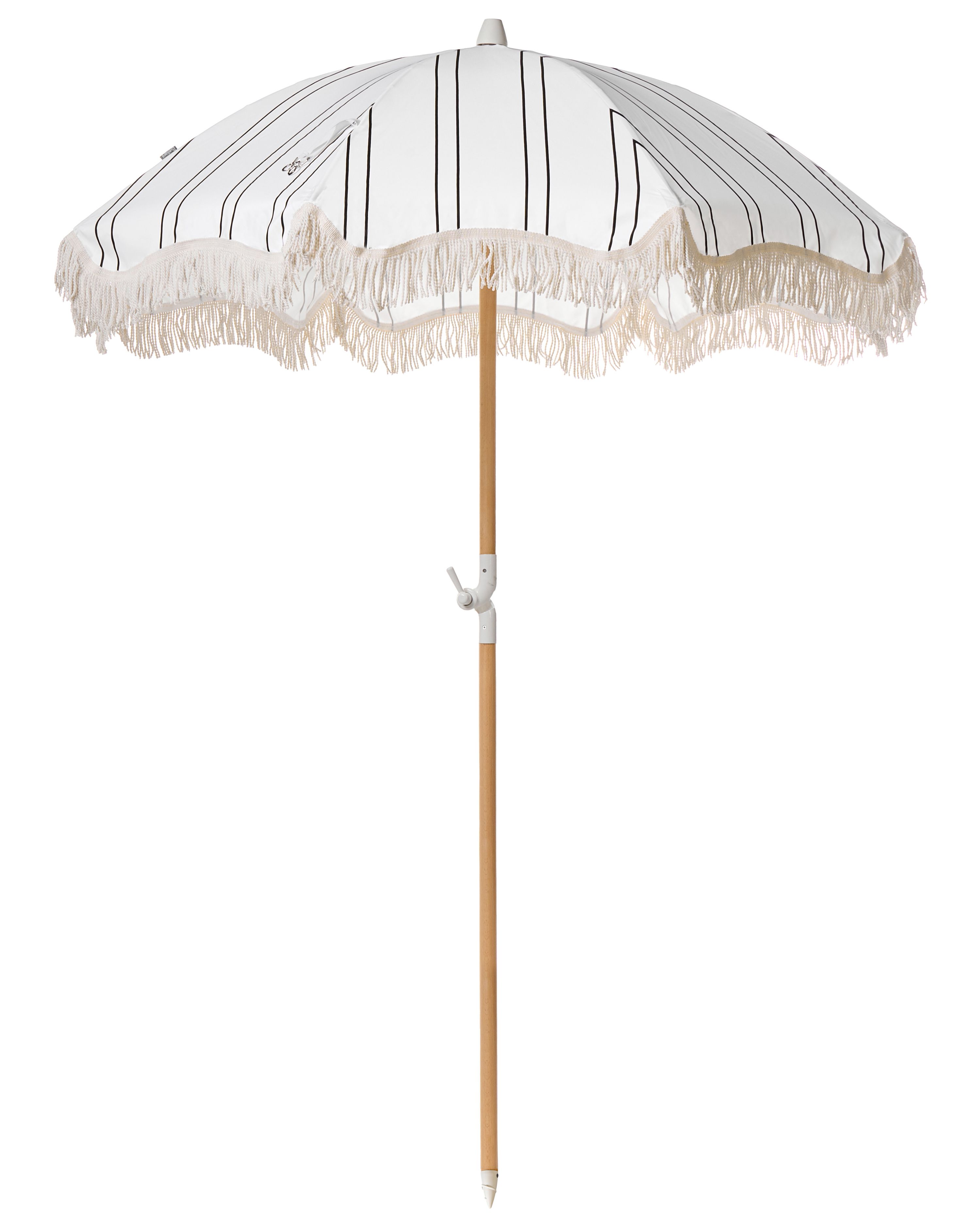 Patio Parasol 155 cm MONDELLO White/ Black