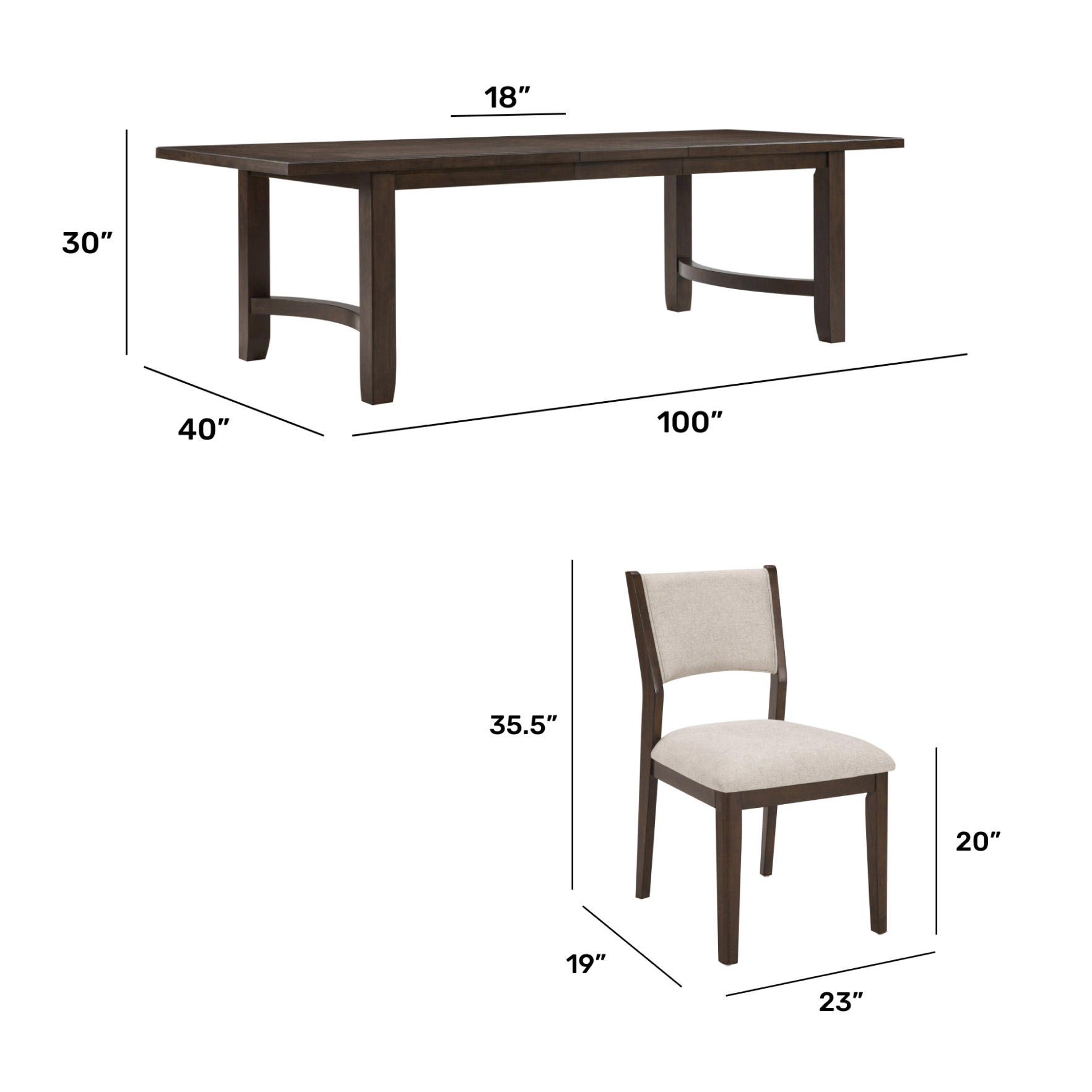 Flexsteel Norman Dining Table and 8 Chairs - Image 2