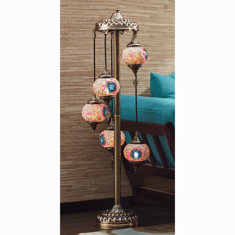 5-Globe Marrakesh Floor Lamp - MIDNIGHT VELVET CATALOG