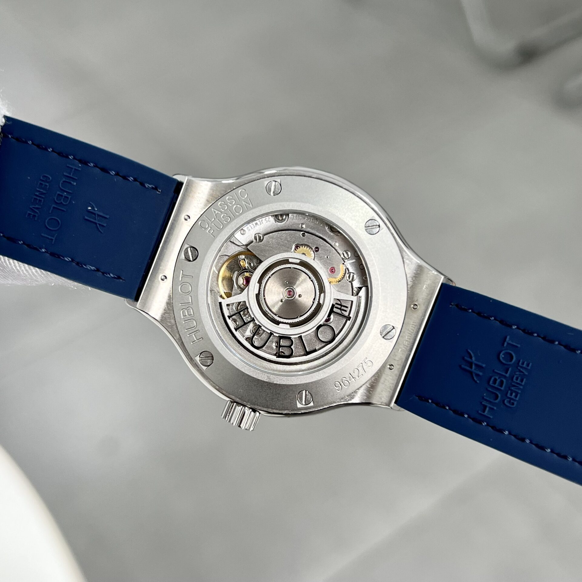 Hublot Replica 11 Watch With Full Diamond Case Blue HB Factory 38mm - Top club