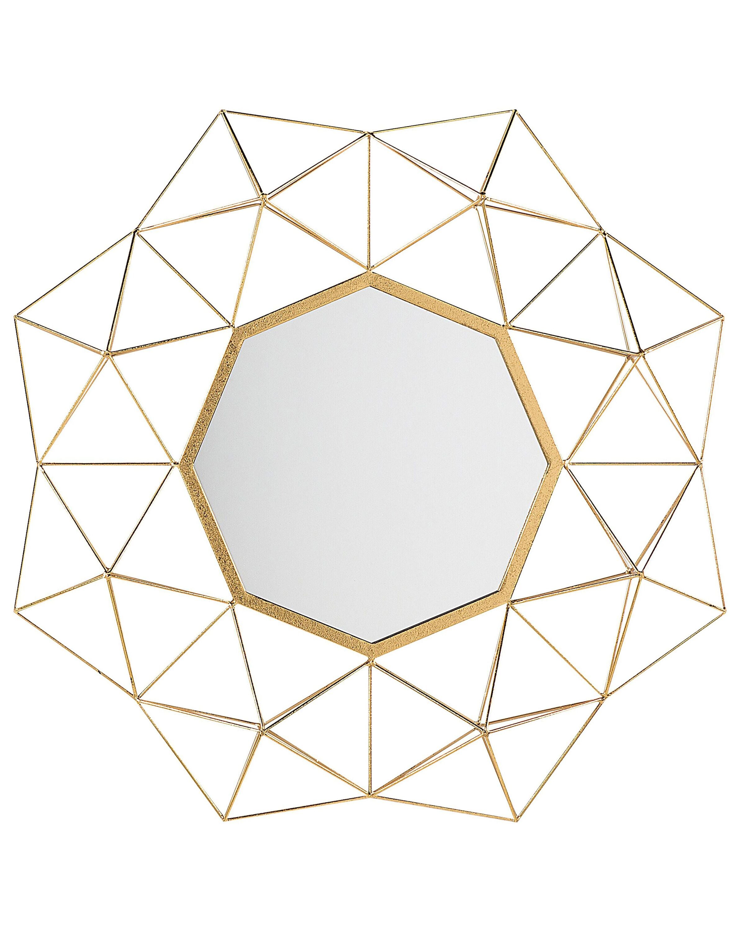Wall Mirror GAILLAC 80 cm 80 cm Metal Gold