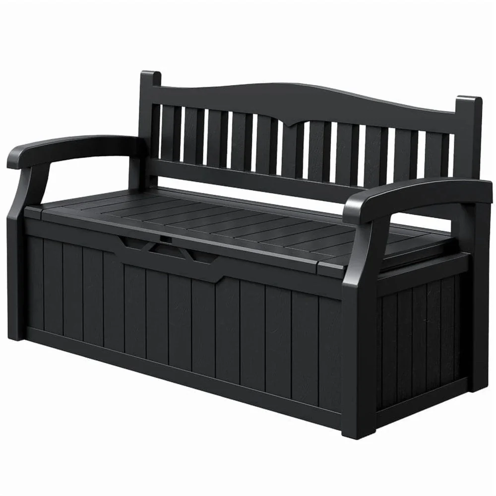 Devoko 82 Gallon Outdoor Storage Bench And Deck Box Devoko 82 Gallon Outdoor Storage Bench And Deck Box