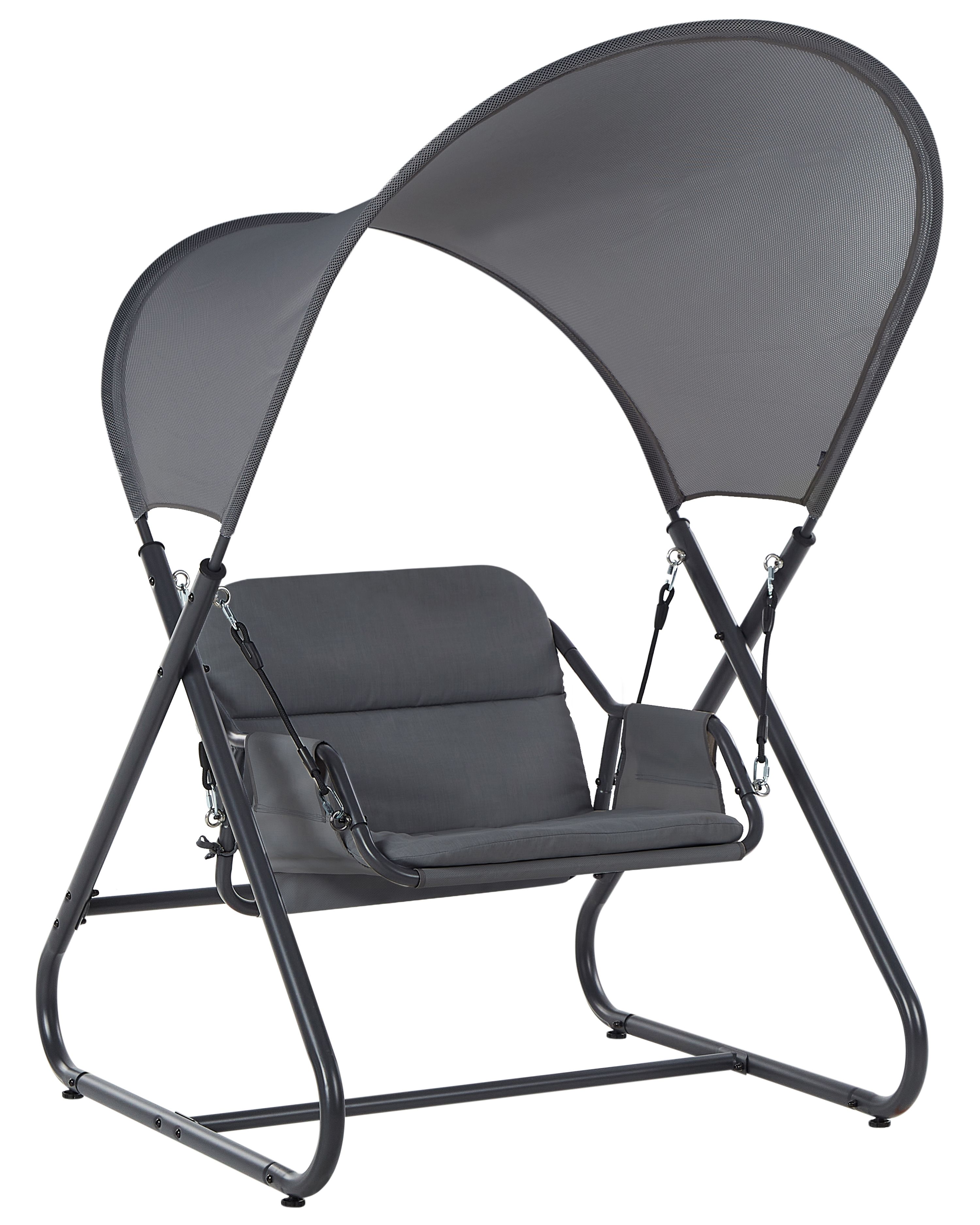 Patio Swing SOLAGNA Metal Dark Grey