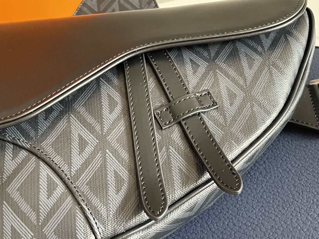 Saddle Bag Grey/Black For Women‎ 10in/26cm CD 1ADPO093CDP_H42E1:1High-quality replica