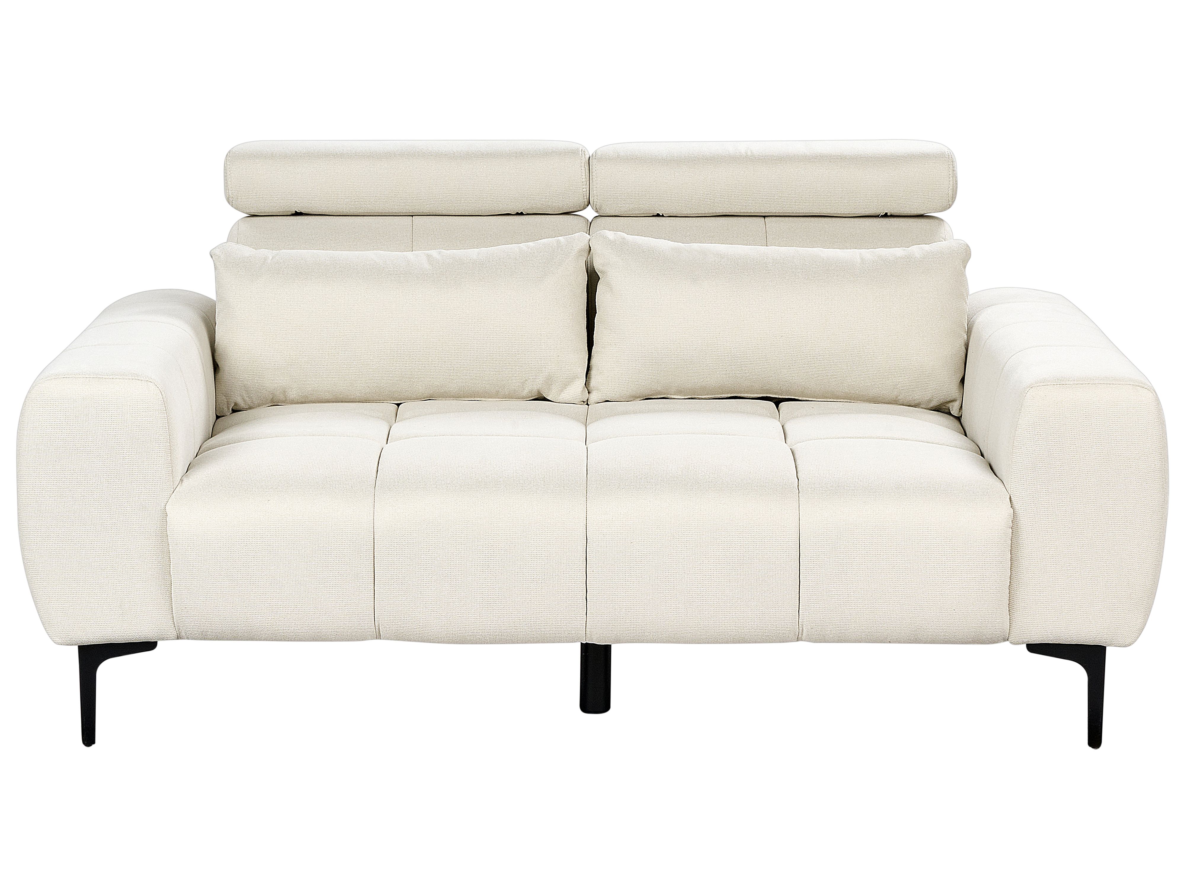 Sofa 2 Seater VEGAMO Fabric Light Beige