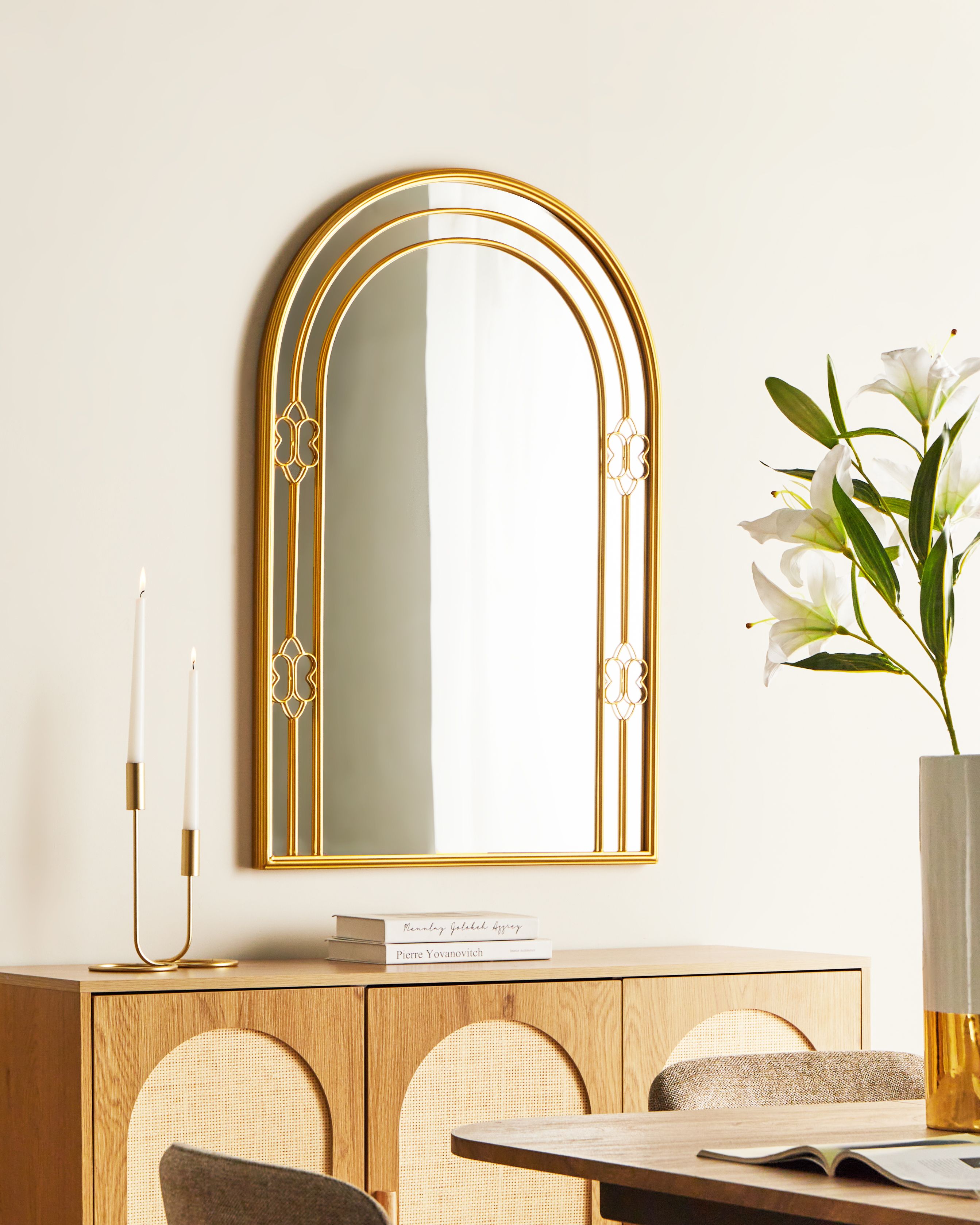 Wall Mirror MAUTRE 66 cm 98 cm Gold