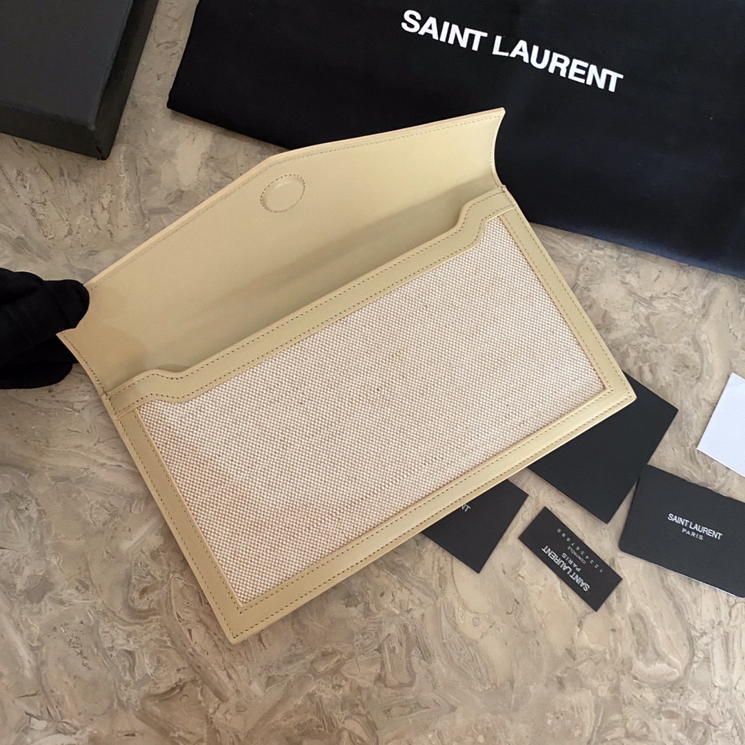 UPTOWN POUCH IN CANVAS AND SMOOTH LEATHER1:1High-quality replica