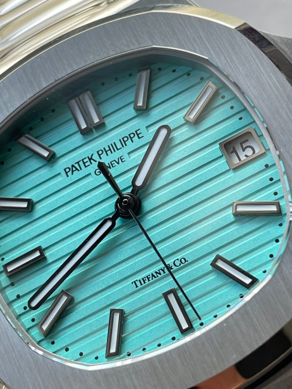 Replica PATEK PHILIPPE Nautilus 5711 3KF 1:1 Best Edition Tiffany Blue Dial on SS Bracelet A324 V2 - Elite Watch Atelier