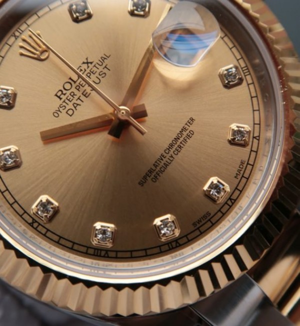 Replica Rolex DateJust II 41mm SS/YG YG Dial Diamonds Marker SS/YG Bracelet A3136 - Elite Watch Atelier