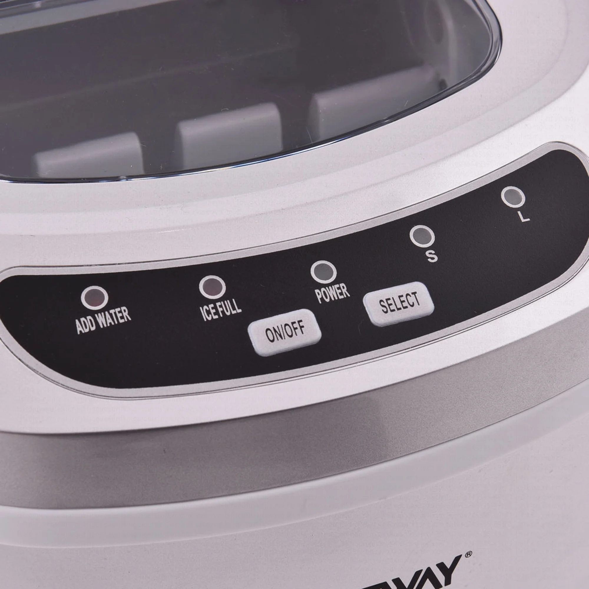Costway Silver Portable Compact Electric Ice Maker Machine Mini Cube 26lb/Day - Image 12