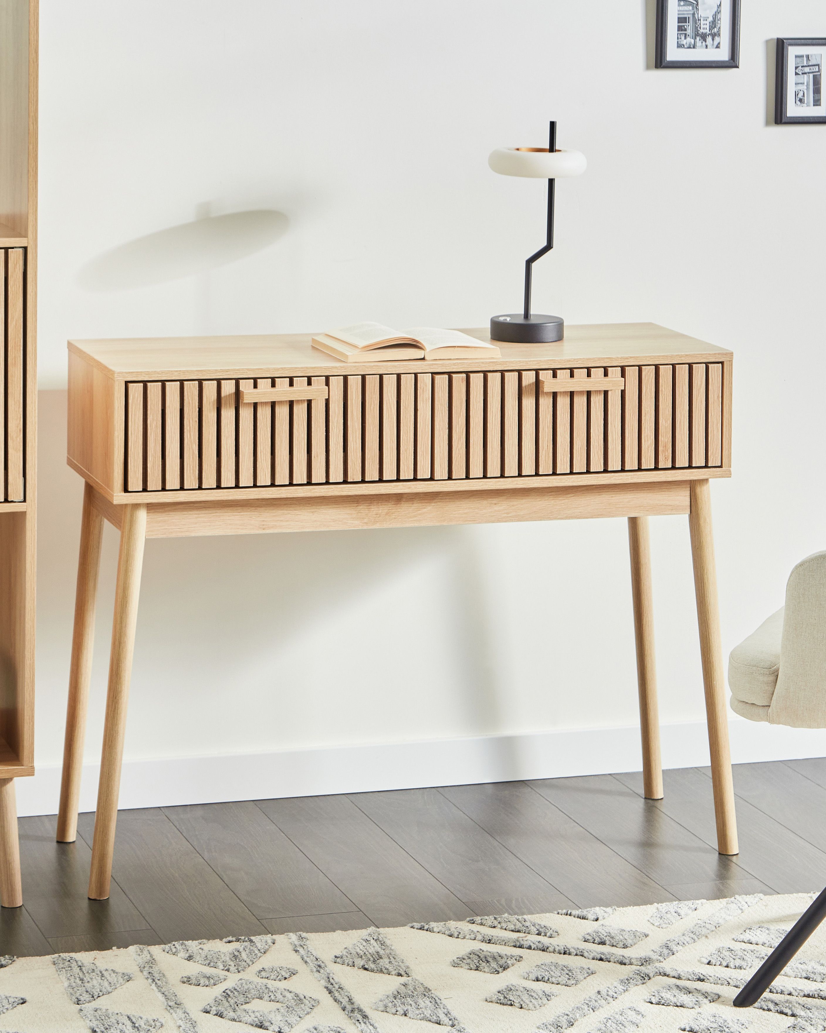 Console Table LYNWOOD Light Brown