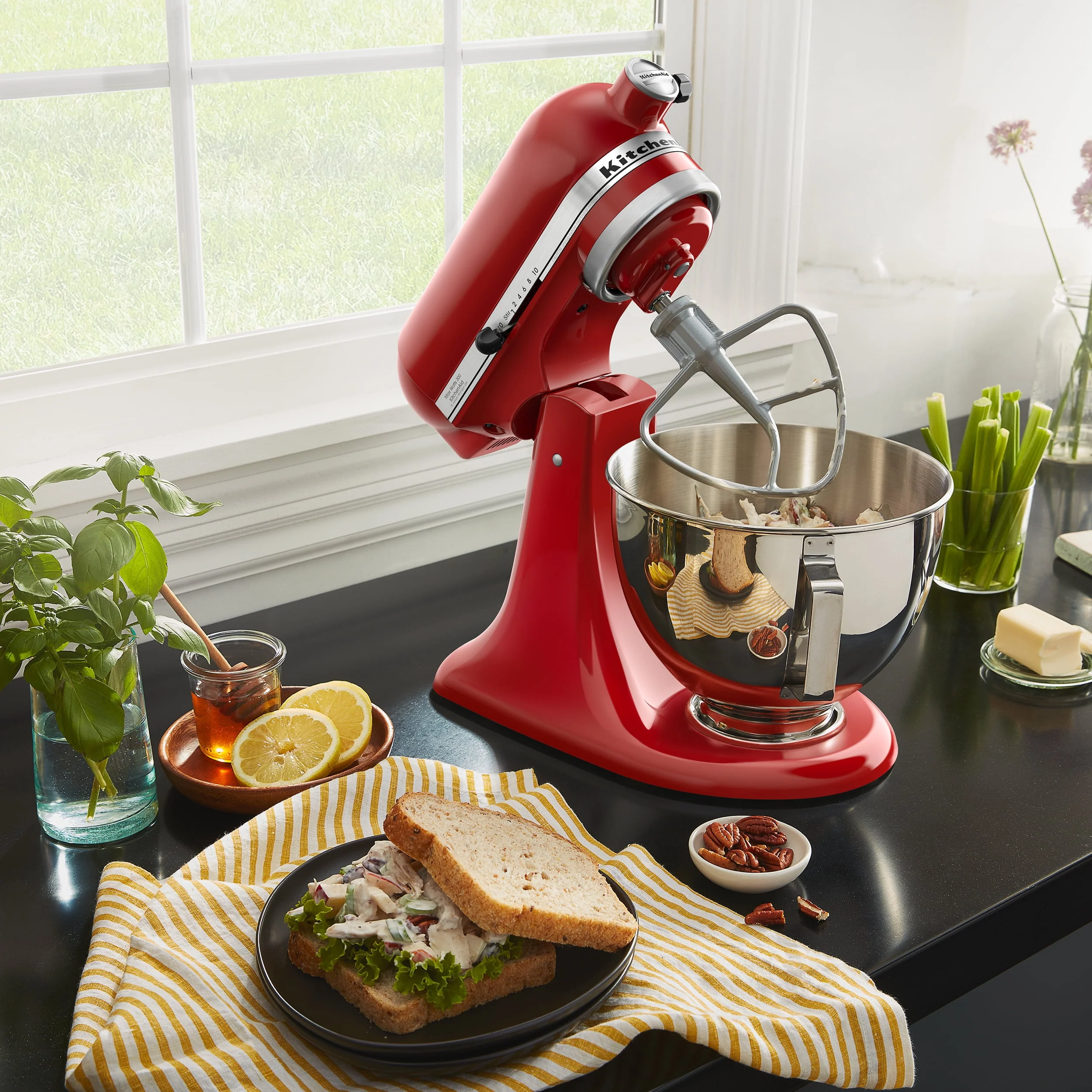KitchenAid Deluxe 4.5 Quart Tilt-Head Stand Mixer, KSM97 - Image 5