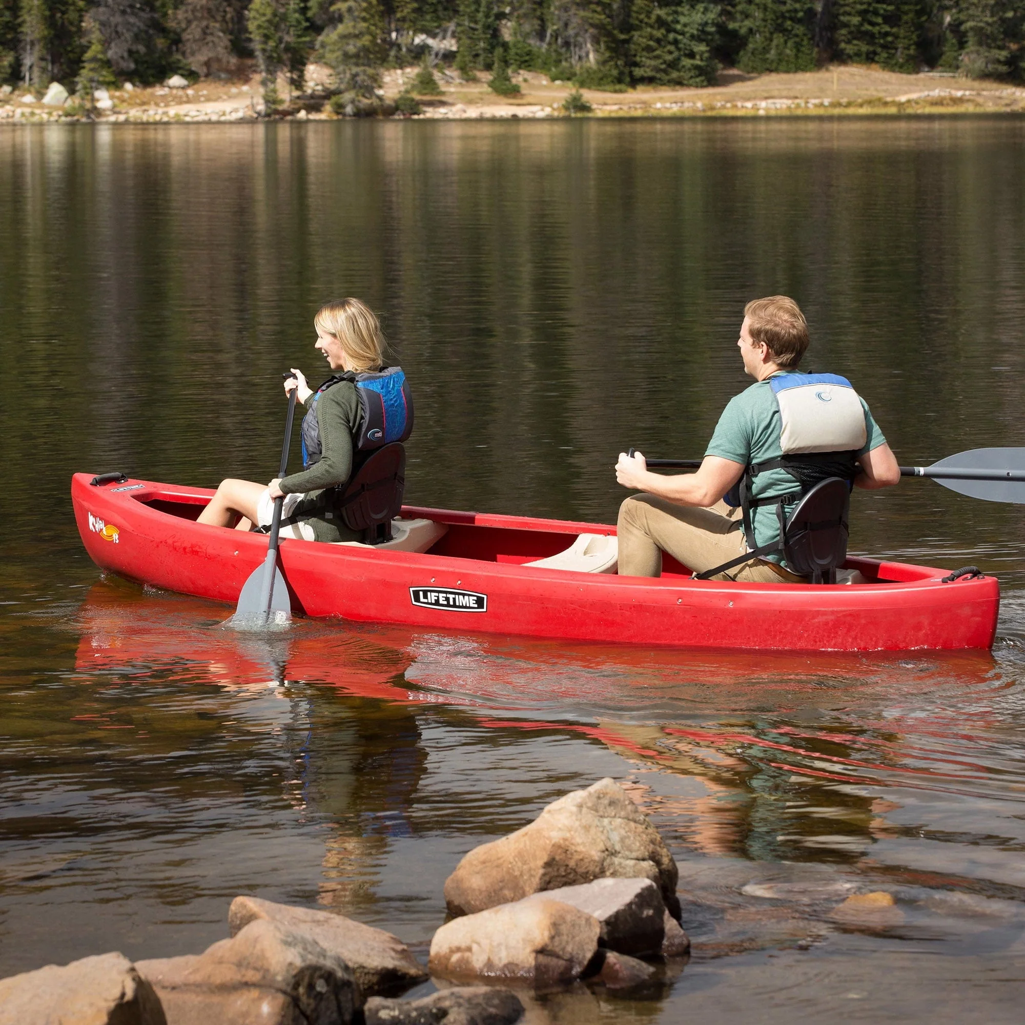 Lifetime Kodiak 13 ft Canoe, Red (90658) - Image 13