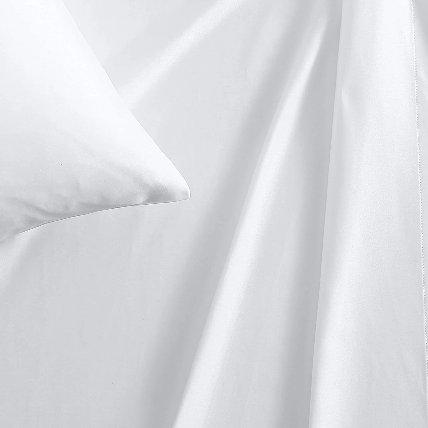 Vera Wang  800 Collection  Bed Sheet Set - 800 Thread Count, Silky Smooth  Wrinkle-Resistant Bedding, King, White White King
