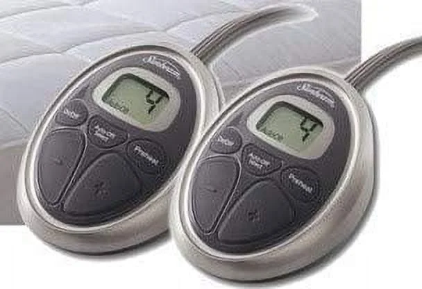 Sunbeam All Season King Premium Heated Mattress Pad with 2 Heating Digital Controllers