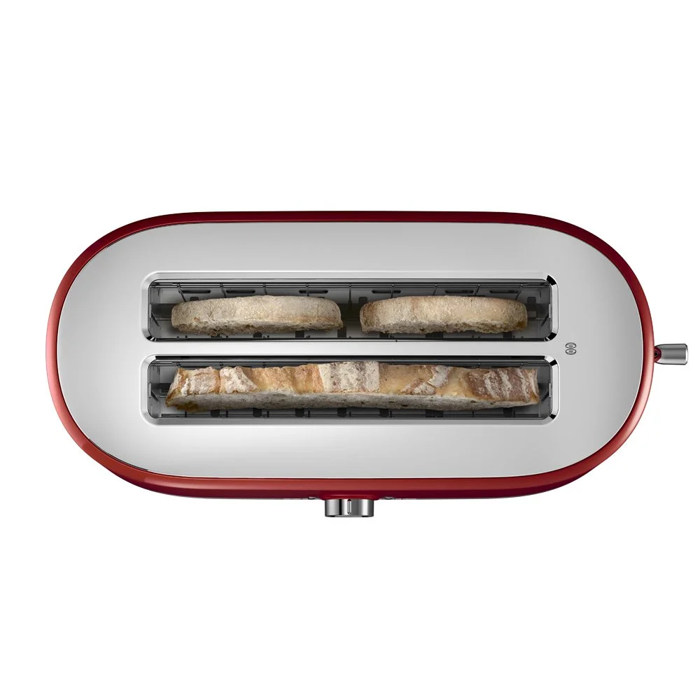 KitchenAid 4-Slice Toaster, Empire Red with High Lift Lever, 7 Shade Settings - Image 4