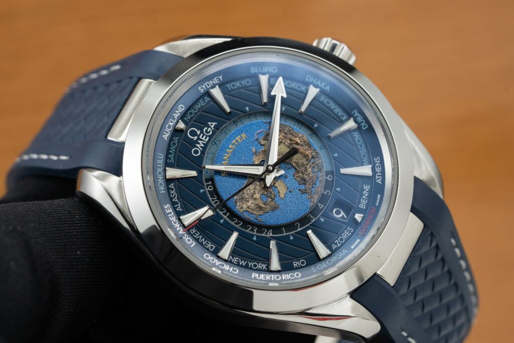 Omega Best Replica Watch Seamaster Aqua Terra Blue Dial Rubber Strap 43mm - Top club