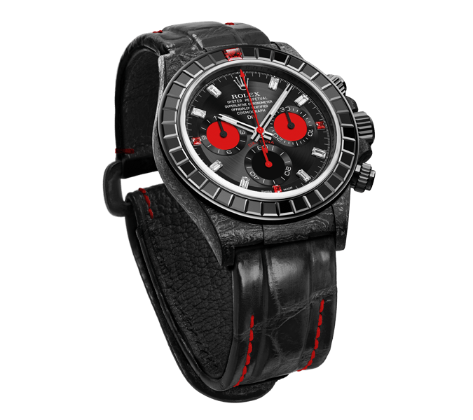 ROLEX Diw Daytona carbon rainbow black 40mm carbon(1:1 replica) - Elite Watch Atelier