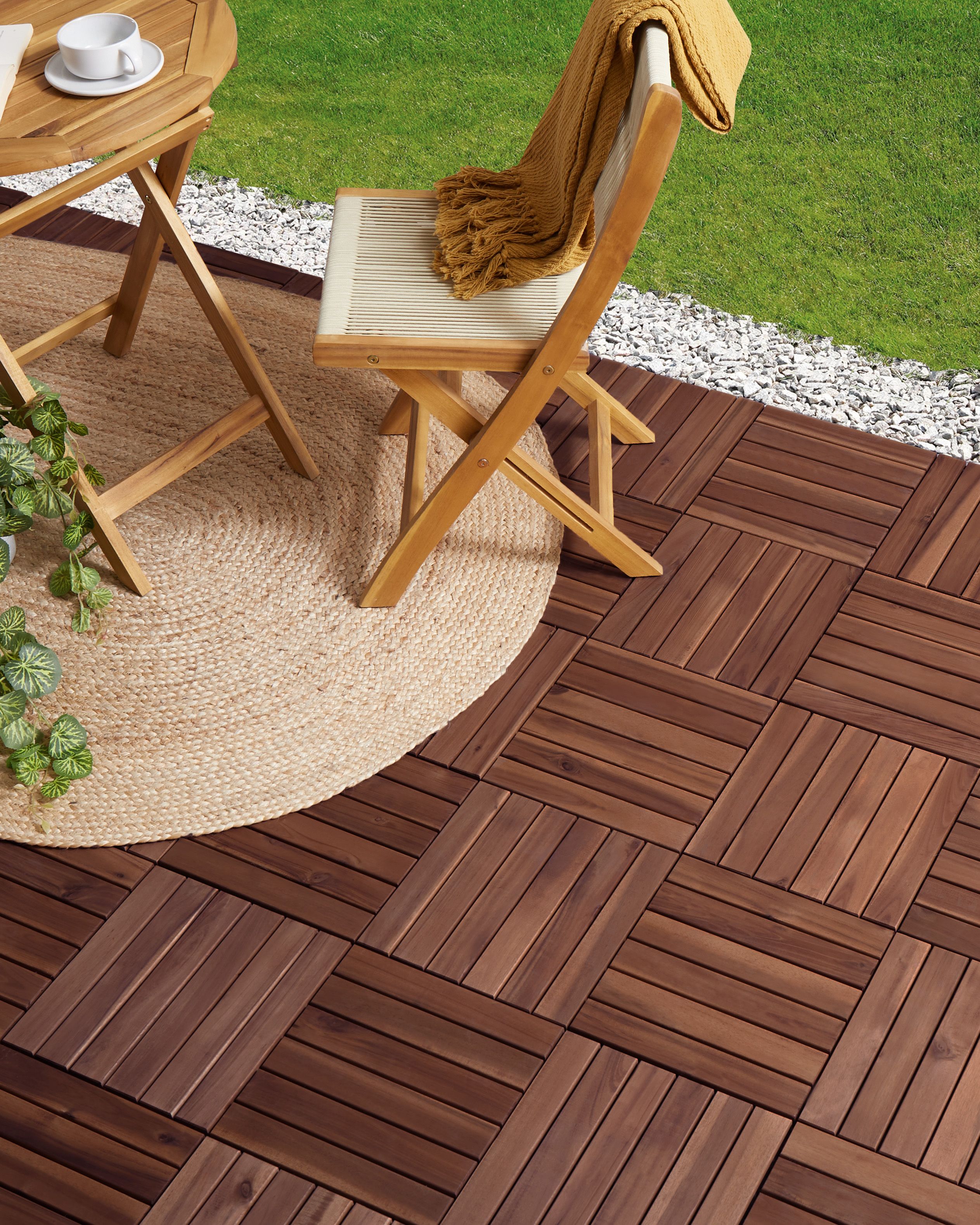 Outdoor Flooring ACCETTURA Certified Acacia Wood Brown