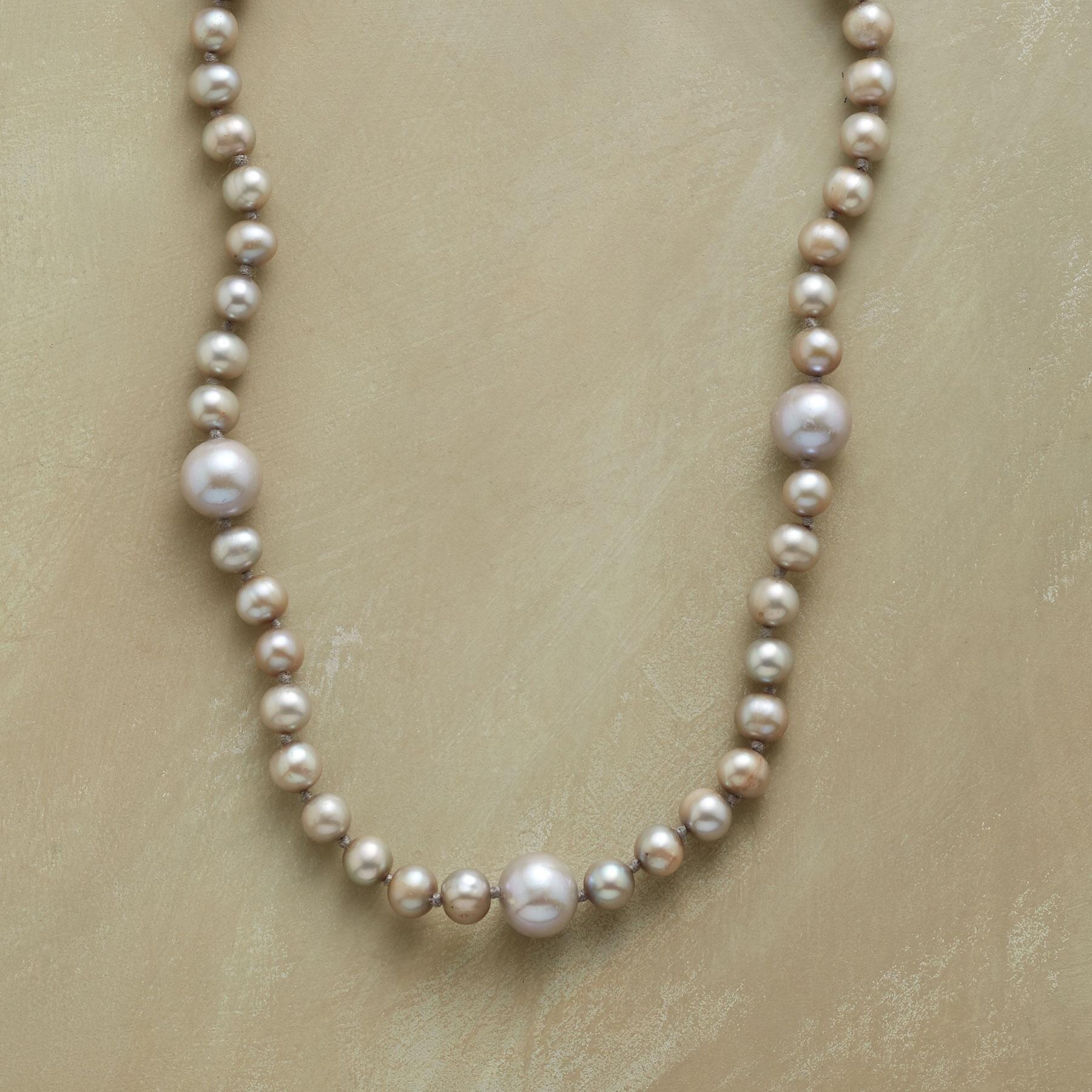 Silvery Satellite Pearl Necklace - Sundance Clothing