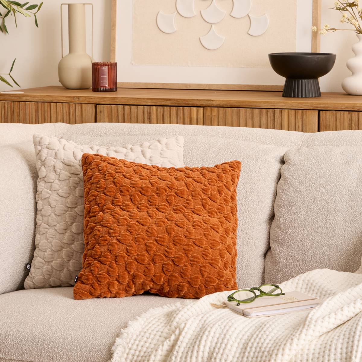 Cushion "Nova" Amber, 40x40 cm