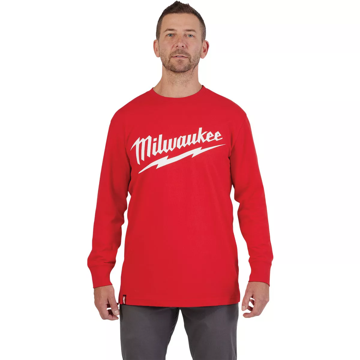 Milwaukee 2XL Red Long Sleeve Men's Heavy-Duty Shirt