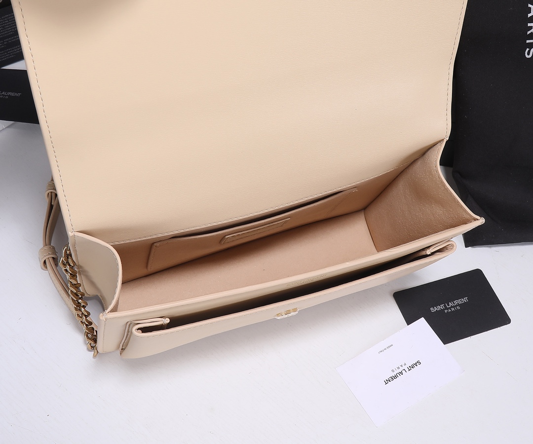Replica Ysl Sunset Medium Top Handle Bag- Black/Beige1:1High-quality replica