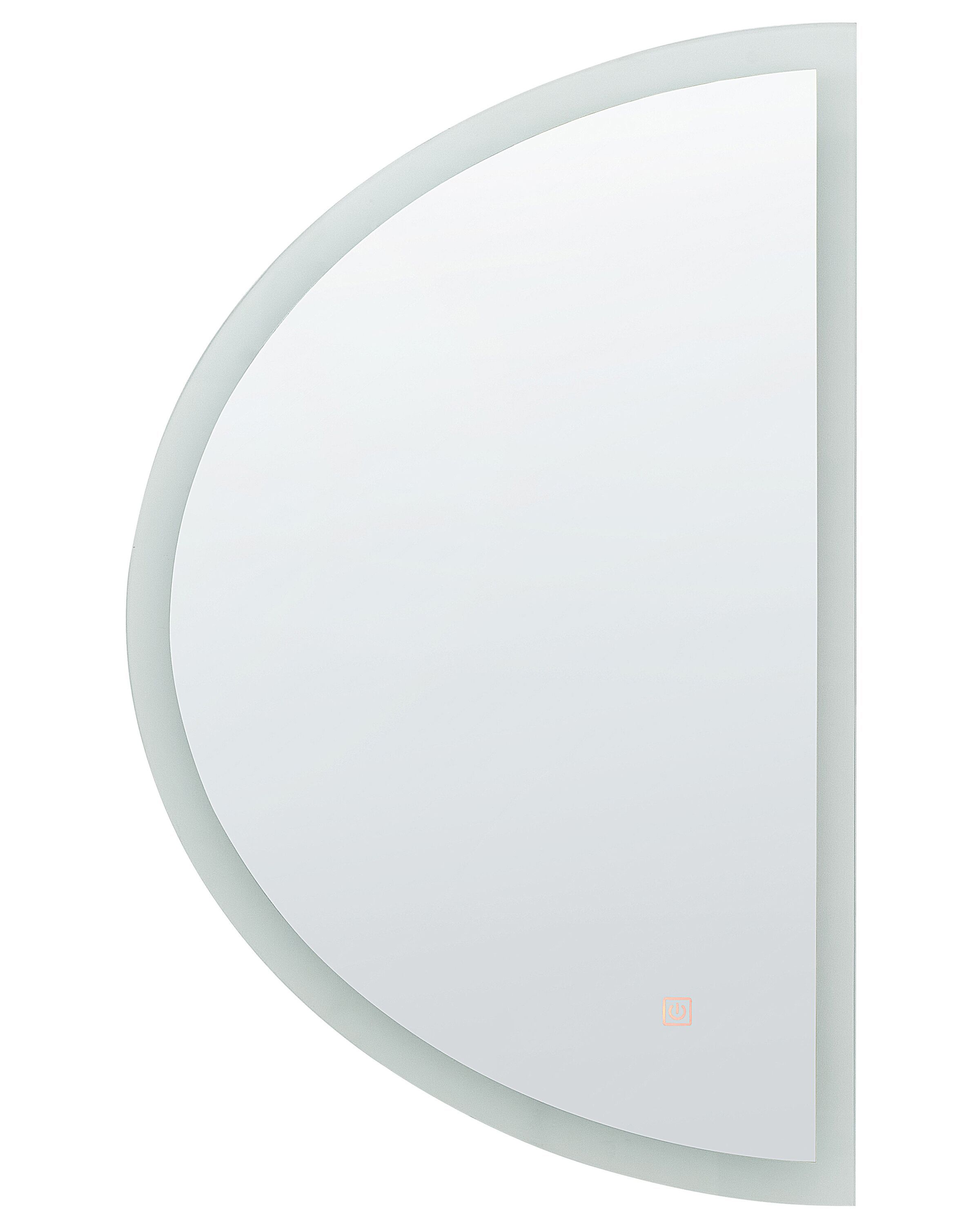 LED Bathroom Mirror BEZONS 49 cm 80 cm Silver