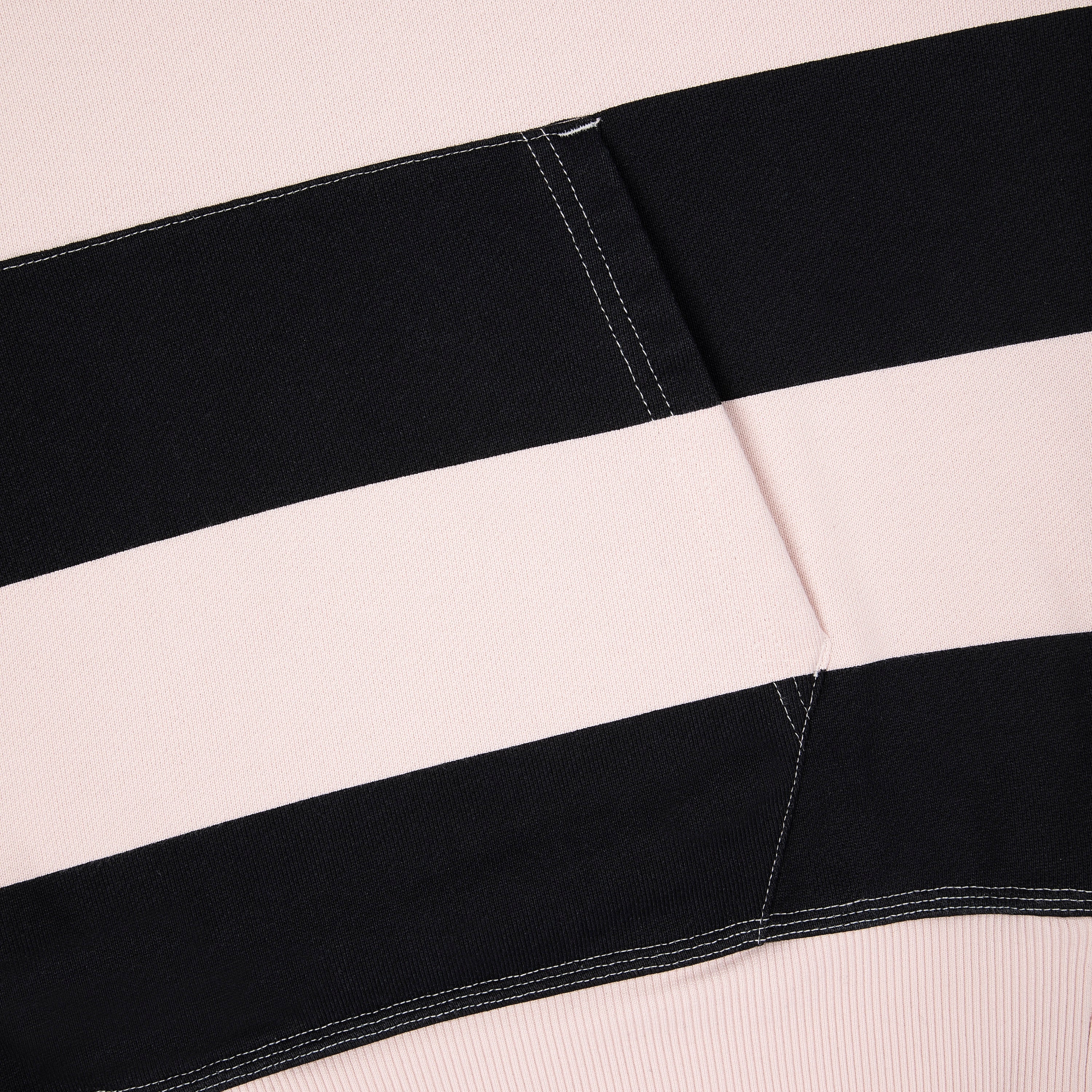 "on air" pink-purple striped Hoodie