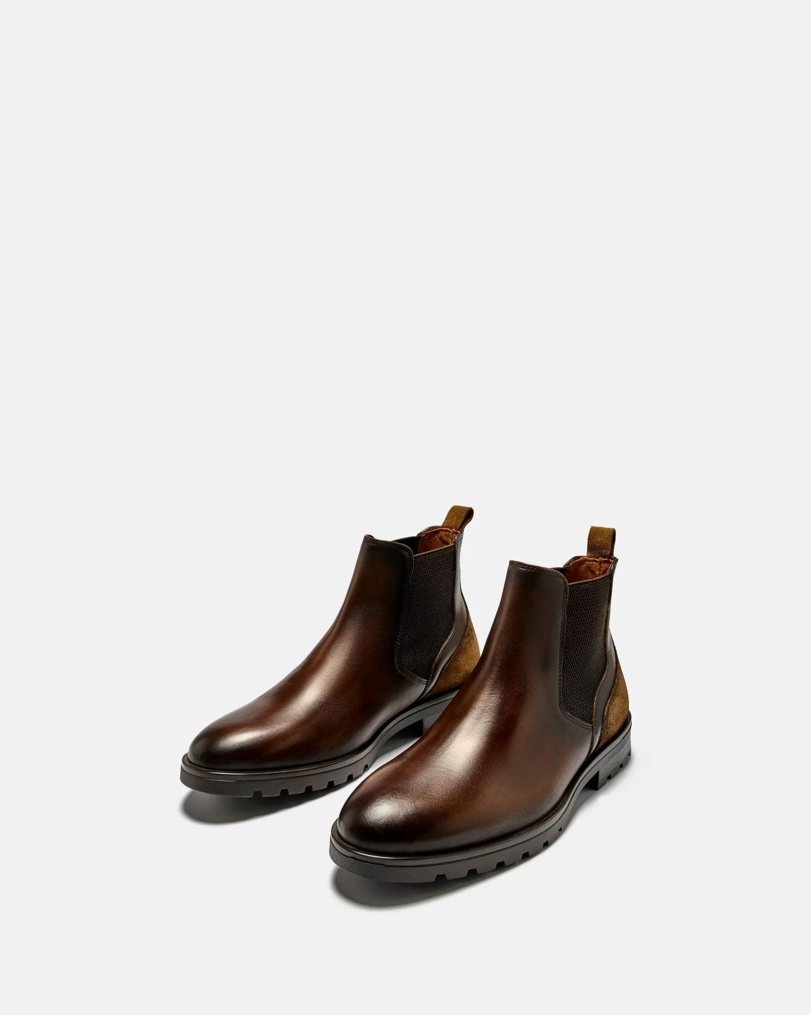 BOTTINES ALAN - En cuir chocolat
