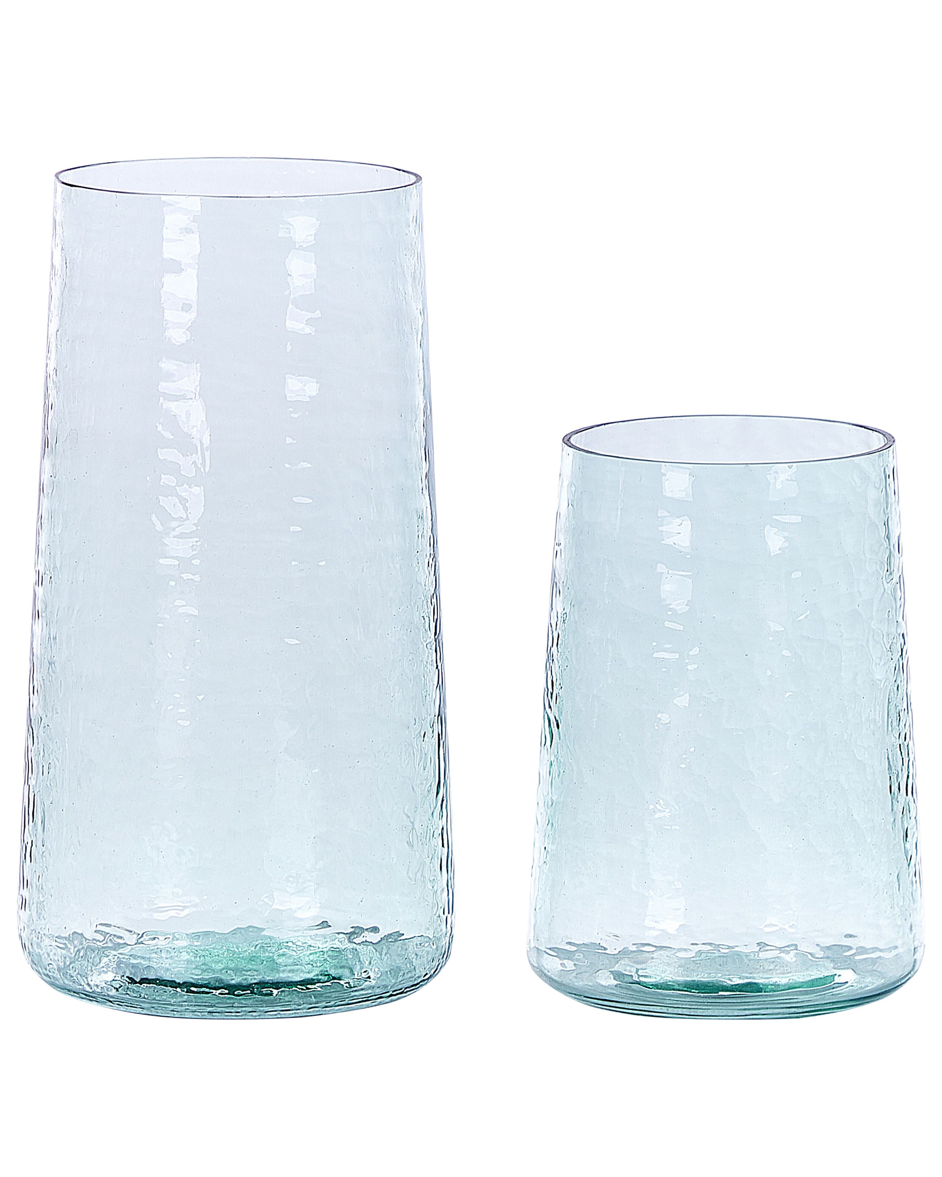 Decorative Vase KULCHE Glass 25/17 cm Transparent