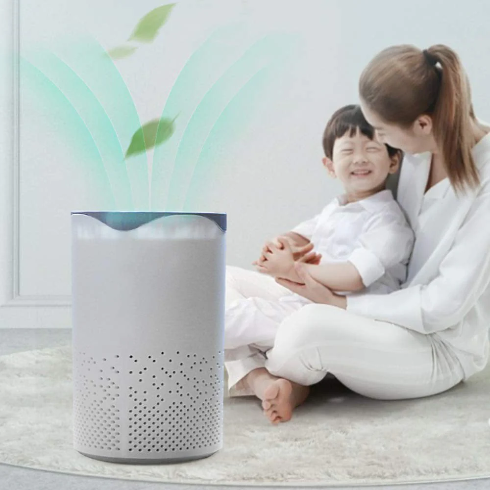 BLUELK Air Purifiers for Bedroom Home, Portable HEPA Filter Cleaner, Filters Smoke, Allergies, Pet Dander, Odor, Dust, Desktop Air Cleaner