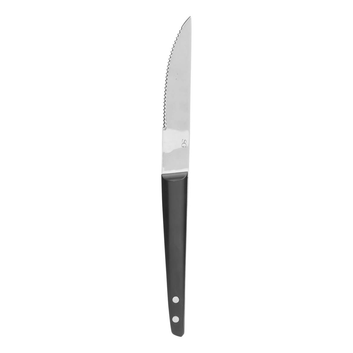 Steak knife "Elegance" Stainless steel, L. 22.1 cm, Black