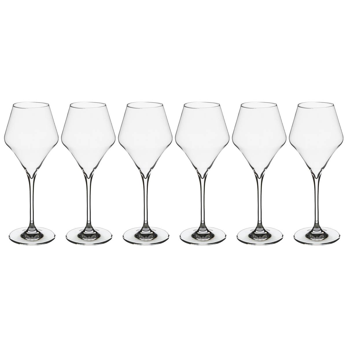 Set of 6 "Clarillo" wine glasses 270 ml, Transparent