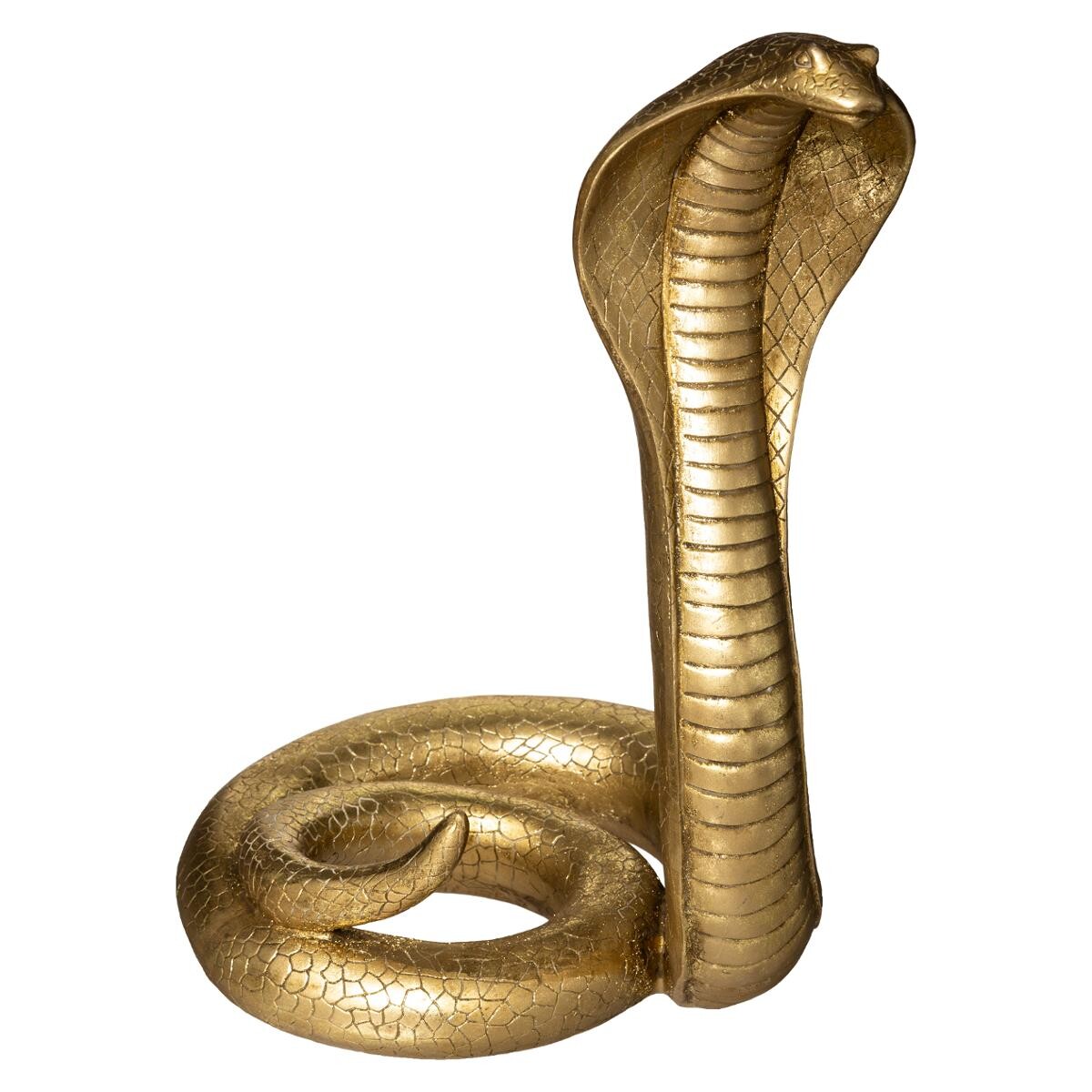 Cobra snake Gilt, H.37 cm