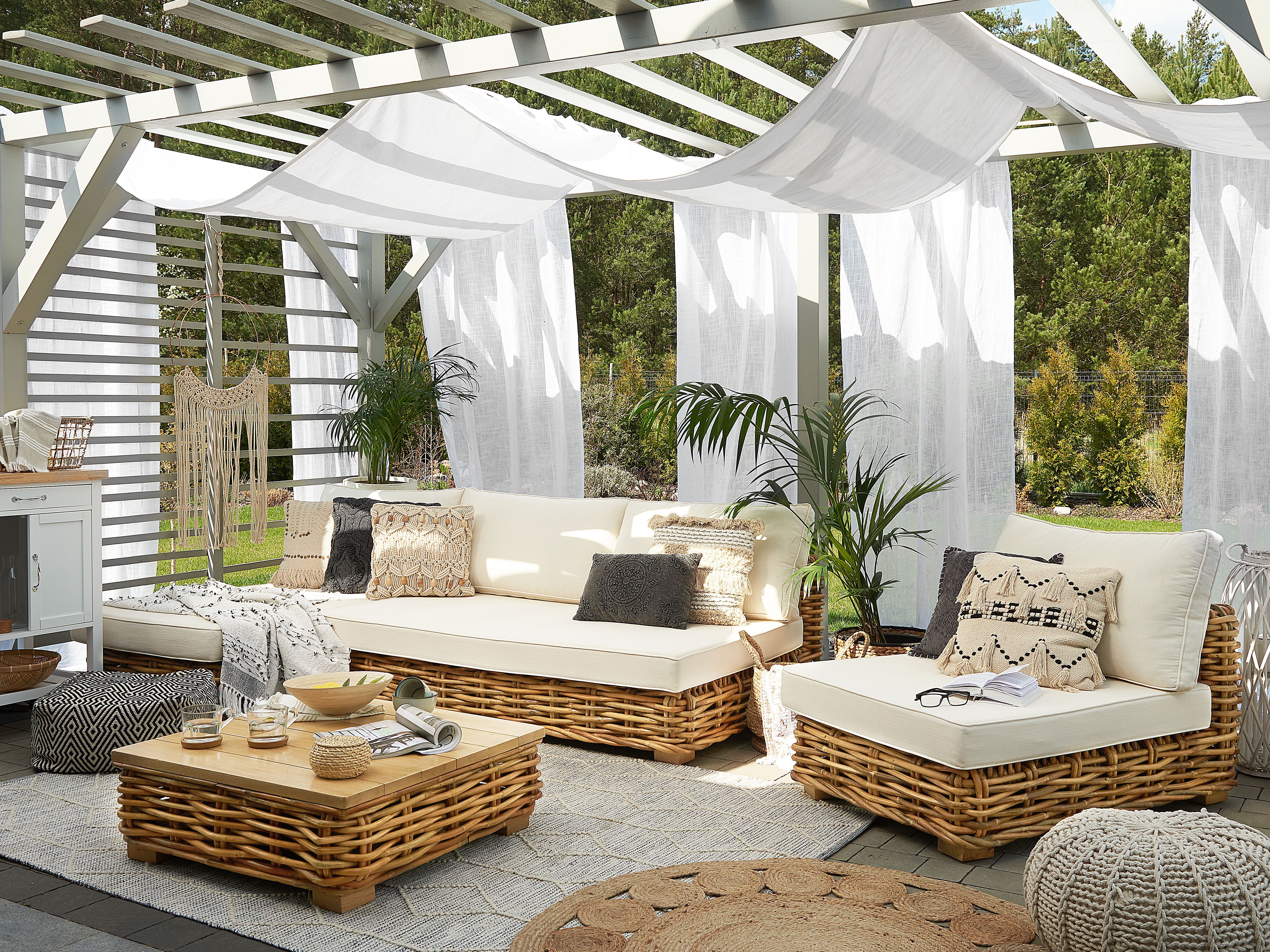 Outdoor Cushion Cover Set VARALLO Off-White