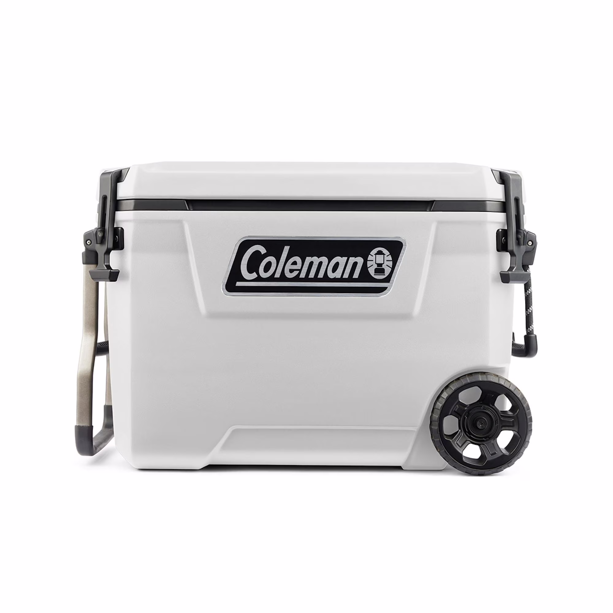 Coleman Convoy Series 65-Quart Hard Cooler with Wheels, up to 48 Cans, Brown Walnut Color - Image 5