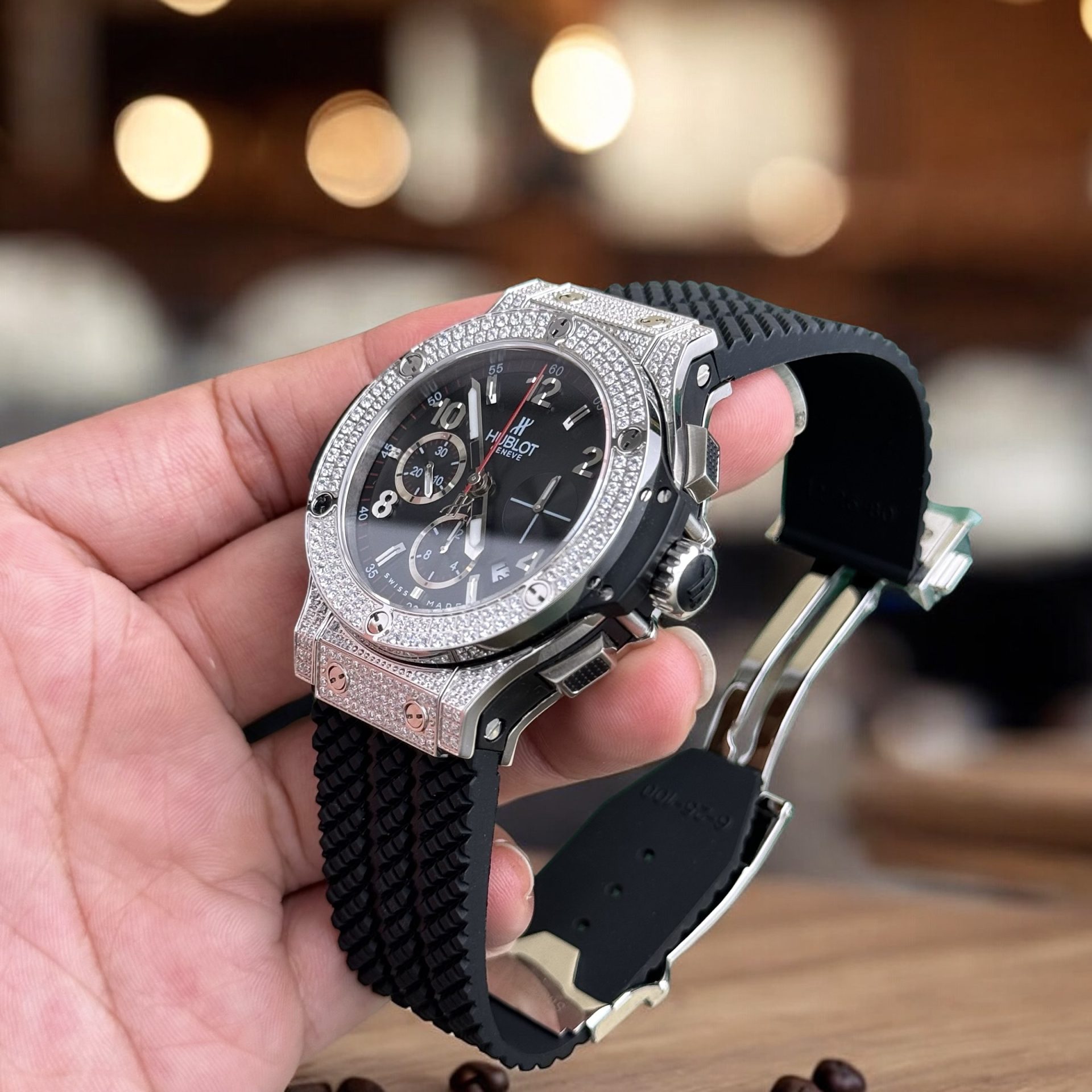 Hublot Rep 11 Watch Big Bang Chronograph Diamonds 44mm - Top club