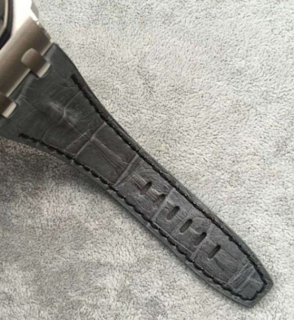Replica Audemars Piguet JF Royal Oak Offshore Gray Theme Gray Leather Strap A3126 - Top club