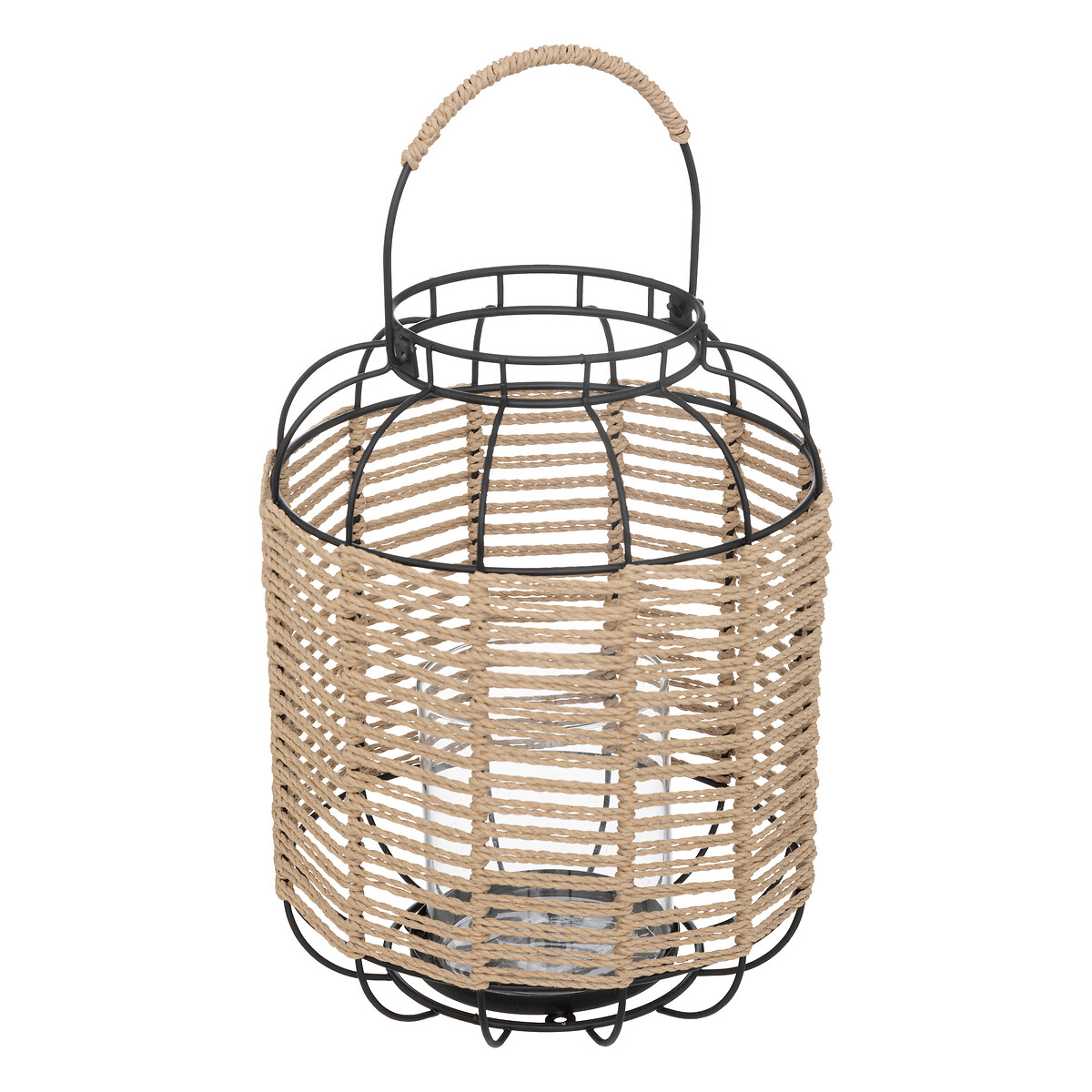 Lantern "Cosy", metal Black, H.33 cm