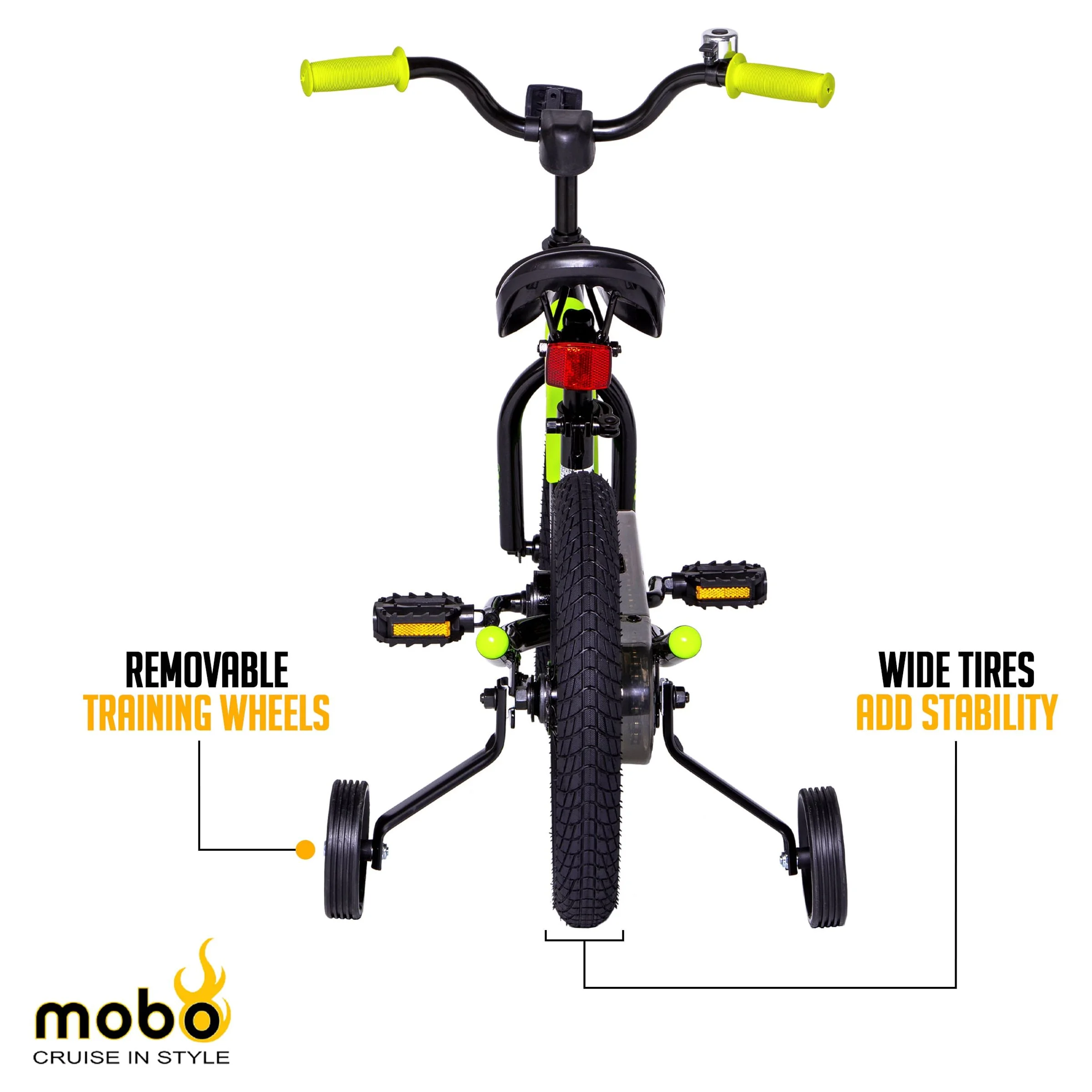 Mobo First Boy's 14" Kids Bike, Ages 3-5 Years Old, Red - Image 38