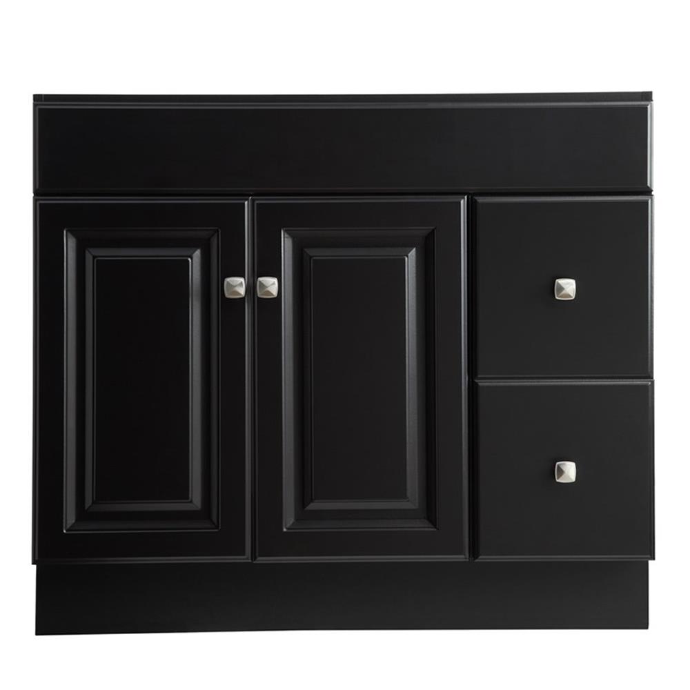 Design House Wyndham 36" Solid Wood Ready to Assemble 2-Door and 2-Drawer Bathroom Vanity Cabinet, White - Image 27