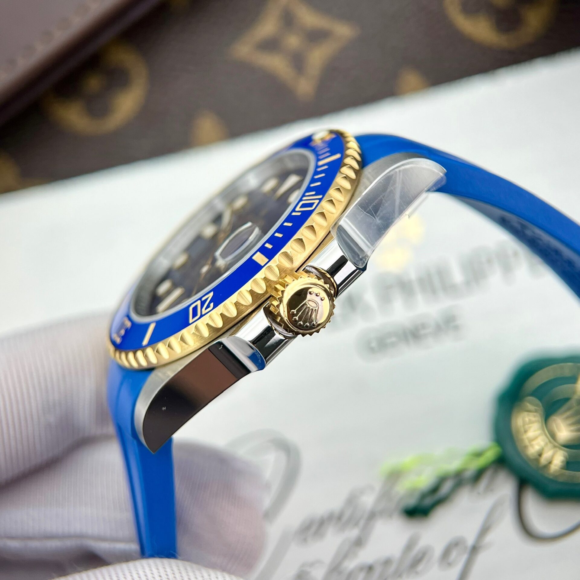 Rolex Submariner Replica Watches Blue Dial Clean Factory 40mm - Top club
